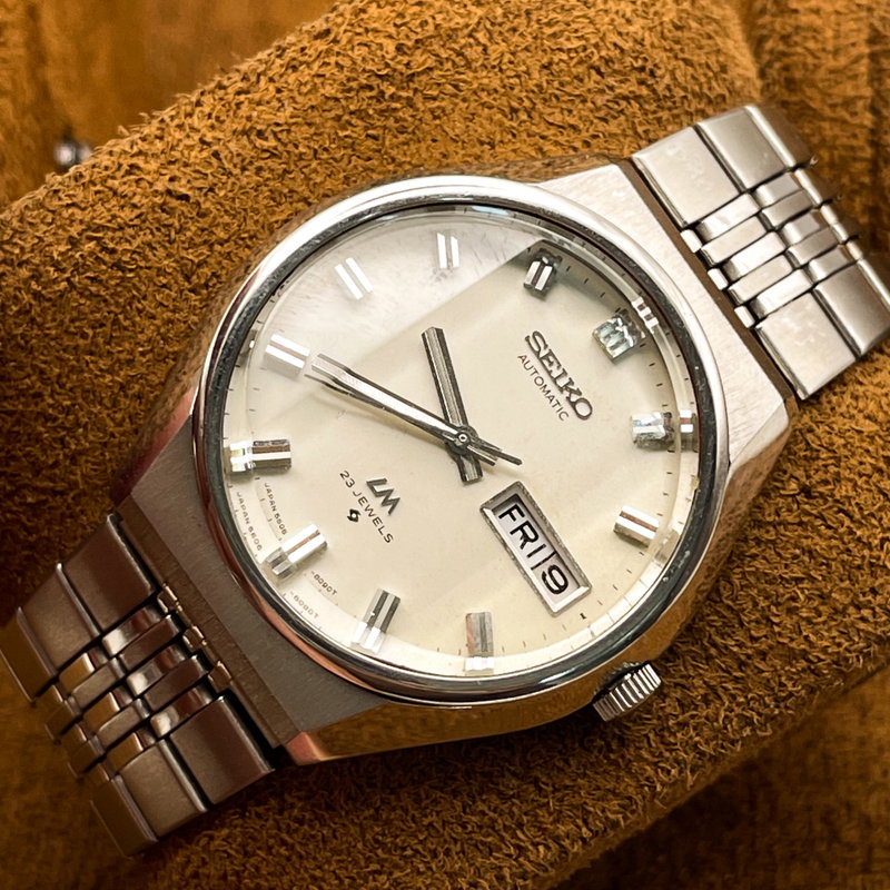 Seiko Seiko - Lord Matic [Near-NOS] 真珠光 (Shinjūkō) – Pearl Light - No Reserve Price - 5606-8010 - Men - 1975 vintage watch - image 7