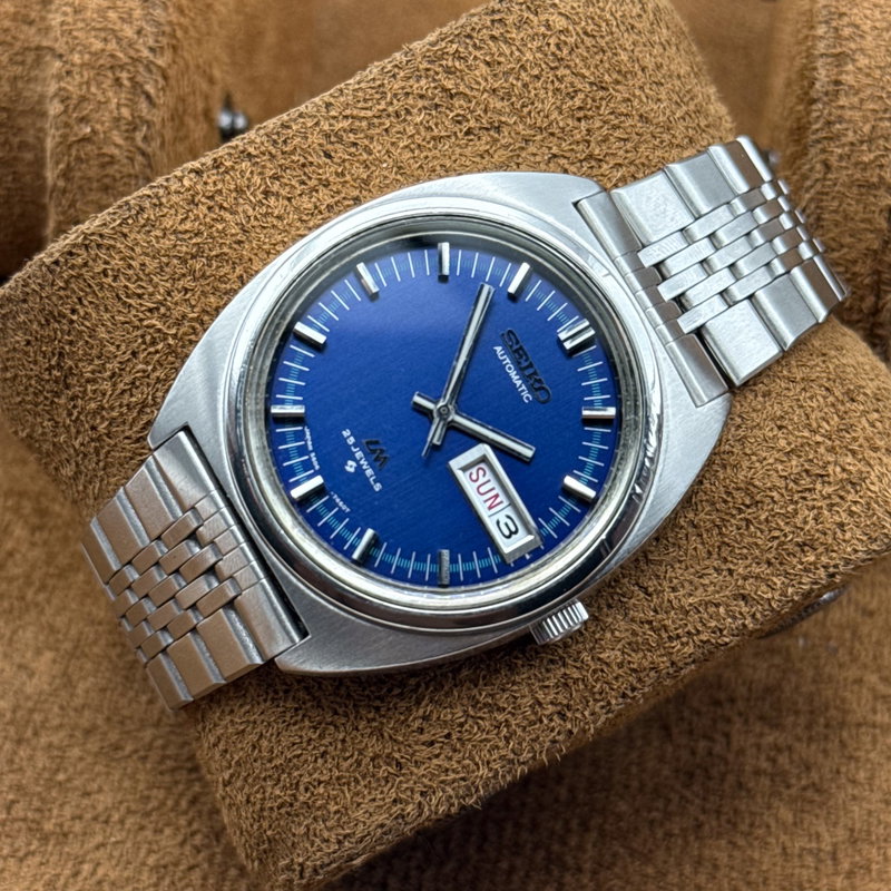 Seiko Seiko - Lord Matic "Blue Sunburst" 煌玉 (Kōgyoku) – Radiant Gem - No reserve price - 5606-7140 - Men - 1971 vintage watch - image 9