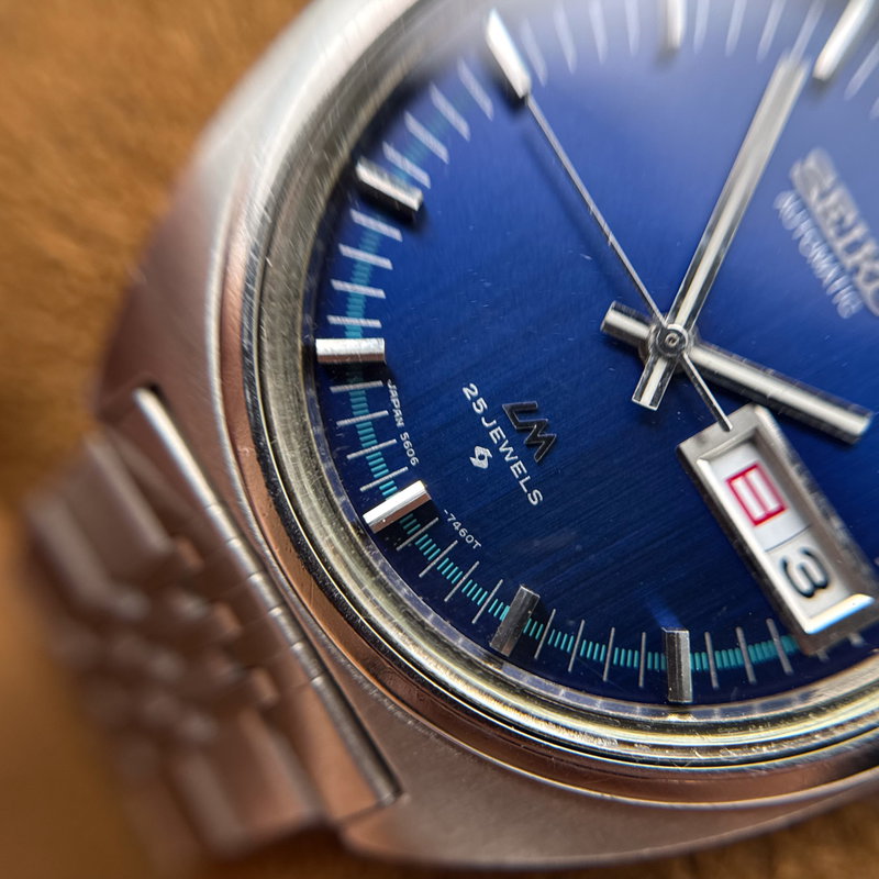 Seiko Seiko - Lord Matic "Blue Sunburst" 煌玉 (Kōgyoku) – Radiant Gem - No reserve price - 5606-7140 - Men - 1971 vintage watch - image 15