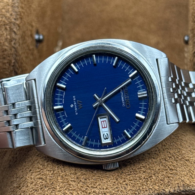 Seiko Seiko - Lord Matic "Blue Sunburst" 煌玉 (Kōgyoku) – Radiant Gem - No reserve price - 5606-7140 - Men - 1971 vintage watch - image 21