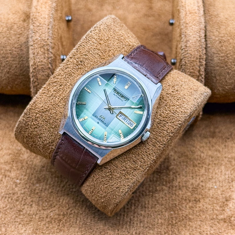 Seiko Seiko - LM "Gradient Vivid Emerald Sunburst" [Near-Mint]  崇影 – Sūei – Revered Shadow - No reserve price - 5606-7310 - Men - 1974 vintage watch - image 10