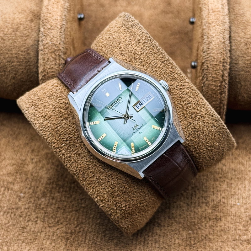 Seiko Seiko - LM "Gradient Vivid Emerald Sunburst" [Near-Mint]  崇影 – Sūei – Revered Shadow - No reserve price - 5606-7310 - Men - 1974 vintage watch - image 12