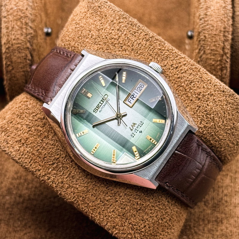 Seiko Seiko - LM "Gradient Vivid Emerald Sunburst" [Near-Mint]  崇影 – Sūei – Revered Shadow - No reserve price - 5606-7310 - Men - 1974 vintage watch - image 13