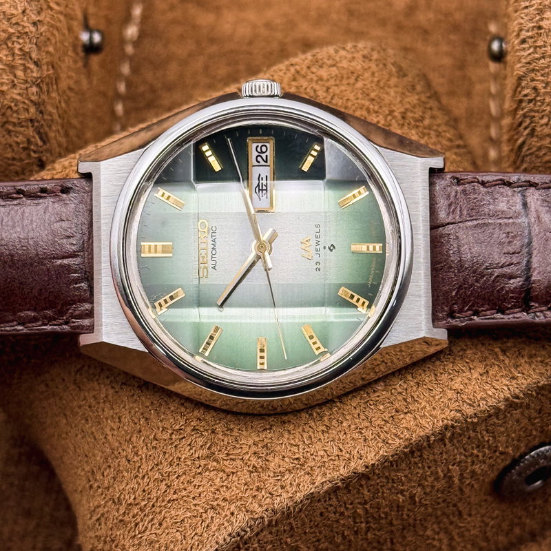 Seiko Seiko - LM "Gradient Vivid Emerald Sunburst" [Near-Mint]  崇影 – Sūei – Revered Shadow - No reserve price - 5606-7310 - Men - 1974 vintage watch - image 28