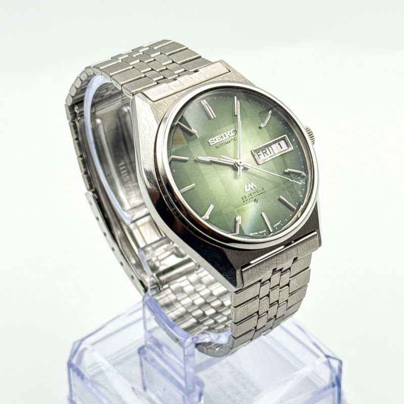 Seiko Seiko - LM "Gradient Green Sunburst" 重時 (Jūji) – Layered Time - No reserve price - 5606-8130 - Men - 1975 vintage watch - image 4