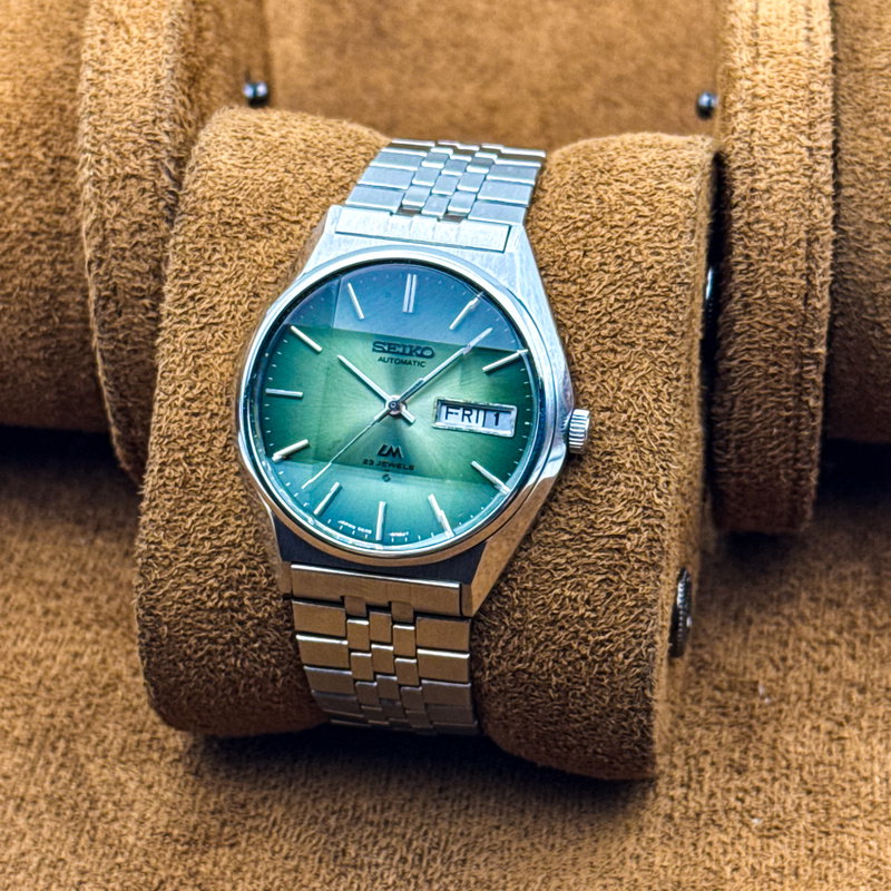 Seiko Seiko - LM "Gradient Green Sunburst" 重時 (Jūji) – Layered Time - No reserve price - 5606-8130 - Men - 1975 vintage watch - image 11