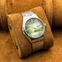 Seiko - LM "Gradient Green Sunburst" 重時 (Jūji) – Layered Time - No reserve price - 5606-8130 - Men - 1975
