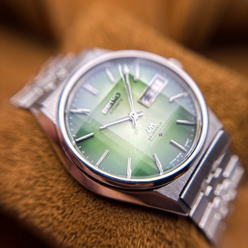 Seiko Seiko - LM "Gradient Green Sunburst" 重時 (Jūji) – Layered Time - No reserve price - 5606-8130 - Men - 1975 vintage watch - image 20