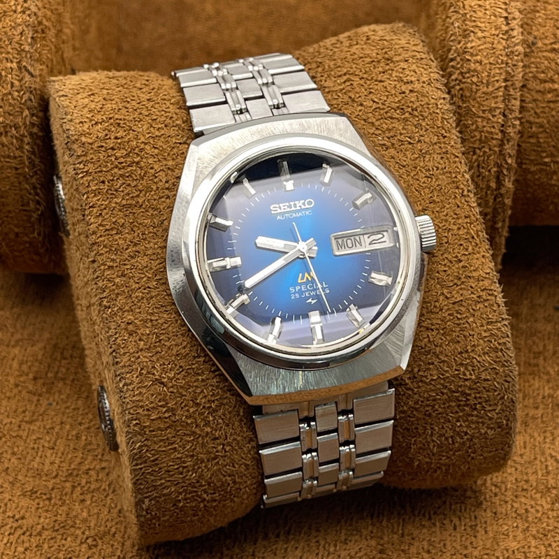 Seiko Seiko - LM Special "Gradient Deep Blue Sunburst" [Near-Mint] - 5216-6020 - Men - 1973 vintage watch - image 5