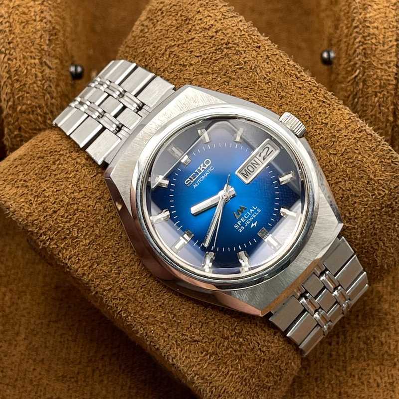 Seiko Seiko - LM Special "Gradient Deep Blue Sunburst" [Near-Mint] - 5216-6020 - Men - 1973 vintage watch - image 7