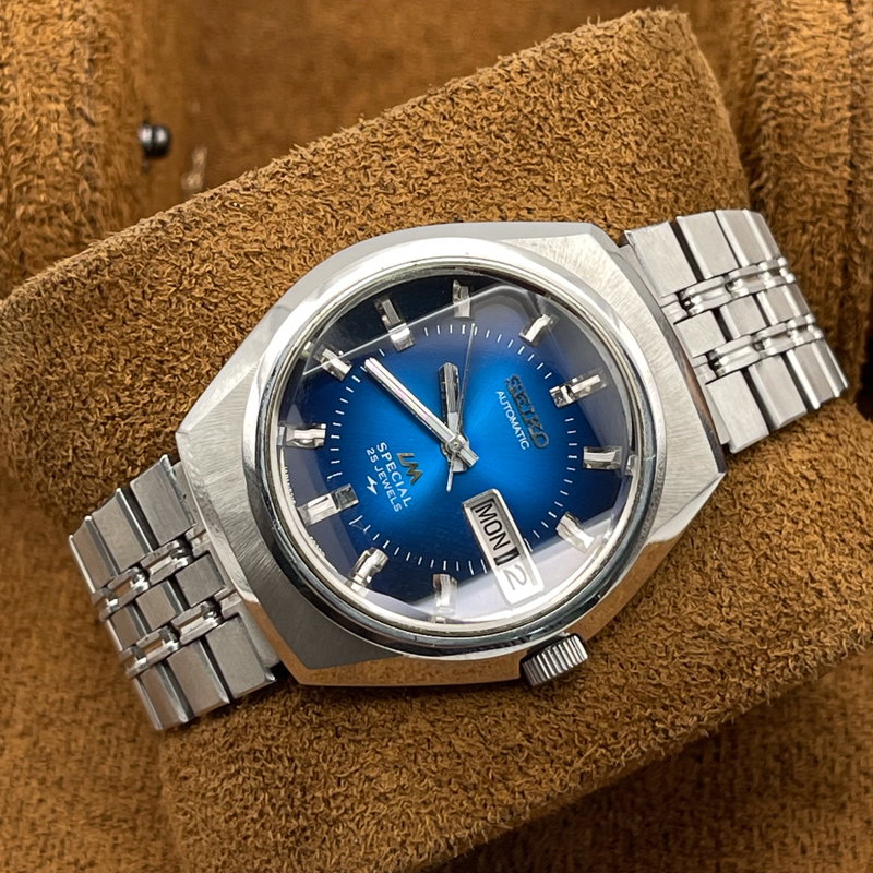 Seiko Seiko - LM Special "Gradient Deep Blue Sunburst" [Near-Mint] - 5216-6020 - Men - 1973 vintage watch - image 8