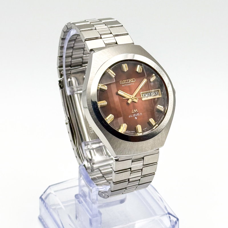 Seiko Seiko - Lord Matic "Gradient Brown Sunburst" 霊影 (Reiei) – Spirit Shadow - No reserve price - 5606-7360 - Men - 1975 vintage watch - image 10