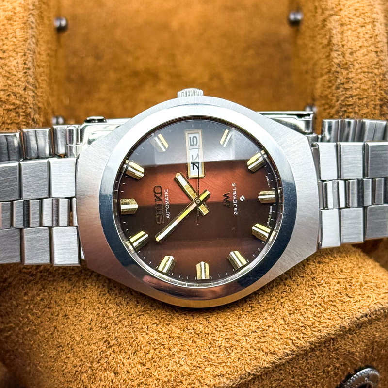 Seiko Seiko - Lord Matic "Gradient Brown Sunburst" 霊影 (Reiei) – Spirit Shadow - No reserve price - 5606-7360 - Men - 1975 vintage watch - image 36