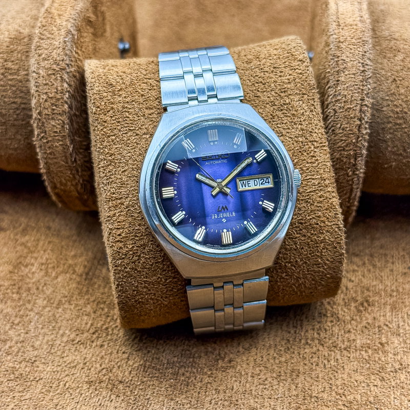 Seiko Seiko - Lord Matic "Gradient Purple Sunburst" 輝軸 – Kijiku – Axis of Light - No reserve price - 5606-7300 - Men - 1974 vintage watch - image 7