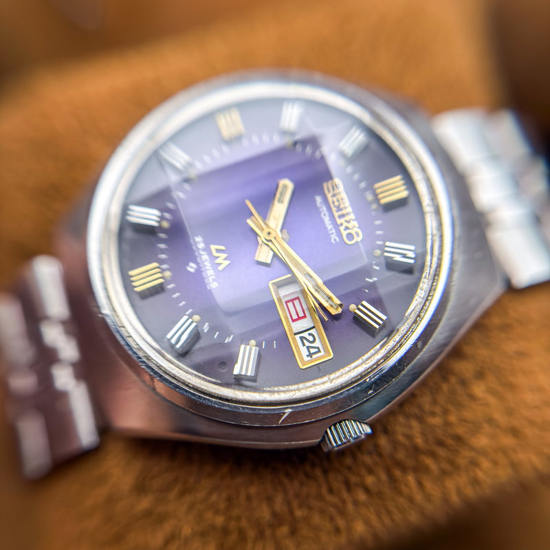 Seiko Seiko - Lord Matic "Gradient Purple Sunburst" 輝軸 – Kijiku – Axis of Light - No reserve price - 5606-7300 - Men - 1974 vintage watch - image 13