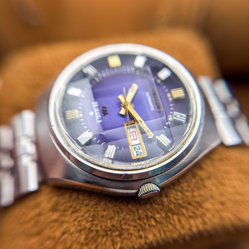 Seiko Seiko - Lord Matic "Gradient Purple Sunburst" 輝軸 – Kijiku – Axis of Light - No reserve price - 5606-7300 - Men - 1974 vintage watch - image 14