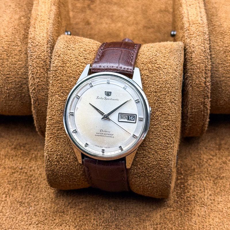 Seiko Seiko - Sportsmatic Deluxe 寂点 (Jakuten) – Point of Silence - No reserve price - 7606-7982 - Men - 1965 vintage watch - image 8