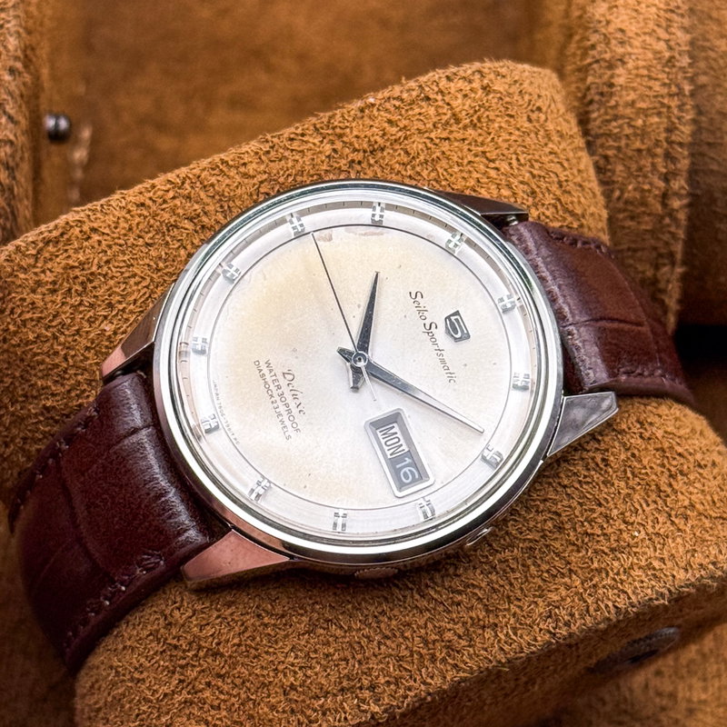 Seiko Seiko - Sportsmatic Deluxe 寂点 (Jakuten) – Point of Silence - No reserve price - 7606-7982 - Men - 1965 vintage watch - image 13