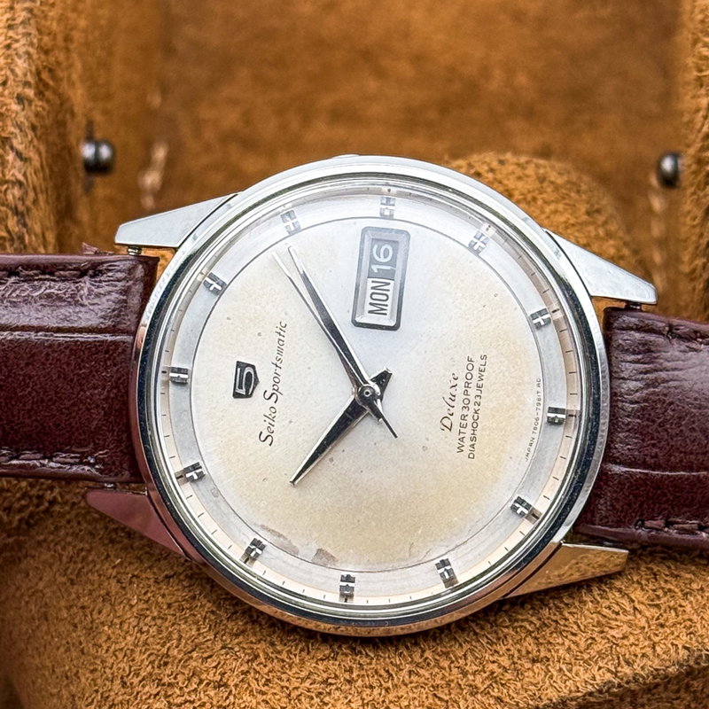 Seiko Seiko - Sportsmatic Deluxe 寂点 (Jakuten) – Point of Silence - No reserve price - 7606-7982 - Men - 1965 vintage watch - image 16