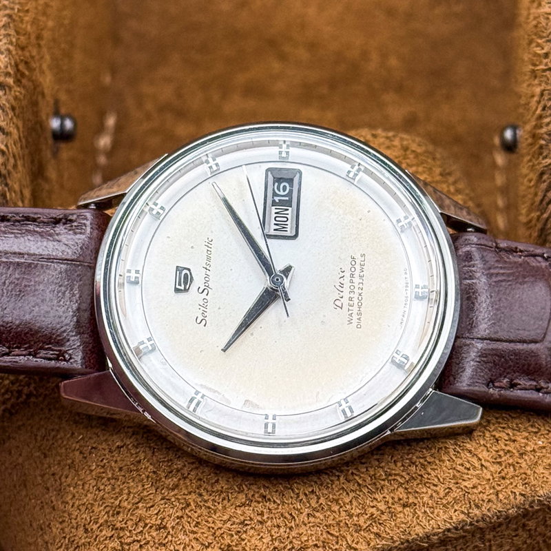 Seiko Seiko - Sportsmatic Deluxe 寂点 (Jakuten) – Point of Silence - No reserve price - 7606-7982 - Men - 1965 vintage watch - image 17