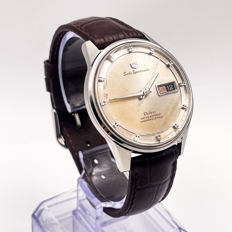 Seiko Seiko - Sportsmatic Deluxe 寂点 (Jakuten) – Point of Silence - No reserve price - 7606-7982 - Men - 1965 vintage watch - image 7