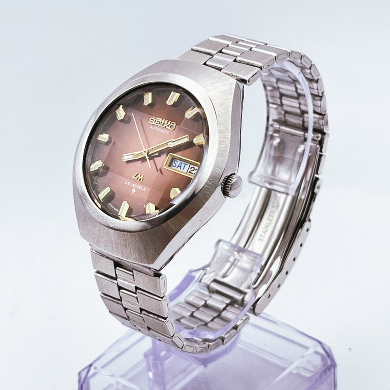 Seiko Seiko - LM "Gradient Brown Sunburst" ["Near-Mint"] "Serviced" - No Reserve Price - 5606-7360 - Men - 1974 vintage watch - image 2