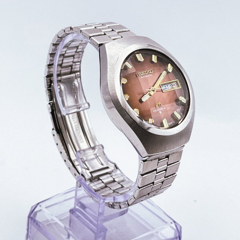 Seiko Seiko - LM "Gradient Brown Sunburst" ["Near-Mint"] "Serviced" - No Reserve Price - 5606-7360 - Men - 1974 vintage watch - image 4
