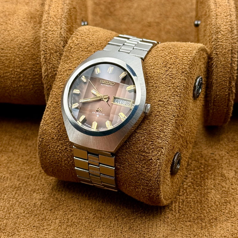 Seiko Seiko - LM "Gradient Brown Sunburst" ["Near-Mint"] "Serviced" - No Reserve Price - 5606-7360 - Men - 1974 vintage watch - image 9
