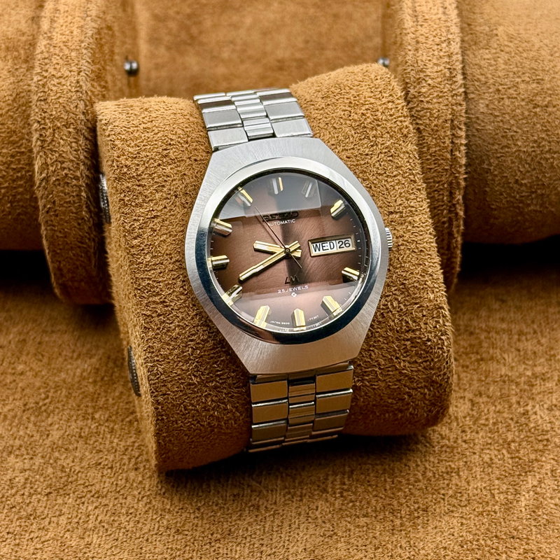 Seiko Seiko - LM "Gradient Brown Sunburst" ["Near-Mint"] "Serviced" - No Reserve Price - 5606-7360 - Men - 1974 vintage watch - image 10