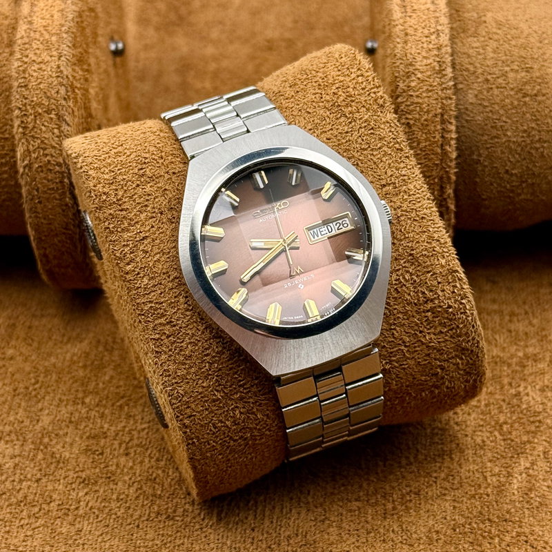Seiko Seiko - LM "Gradient Brown Sunburst" ["Near-Mint"] "Serviced" - No Reserve Price - 5606-7360 - Men - 1974 vintage watch - image 11
