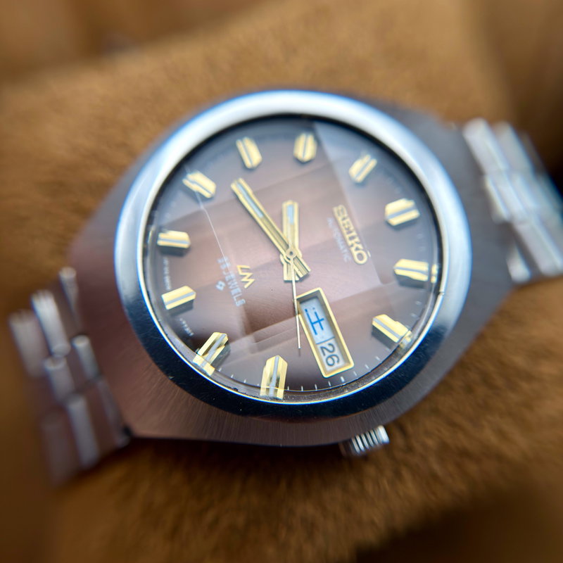 Seiko Seiko - LM "Gradient Brown Sunburst" ["Near-Mint"] "Serviced" - No Reserve Price - 5606-7360 - Men - 1974 vintage watch - image 19