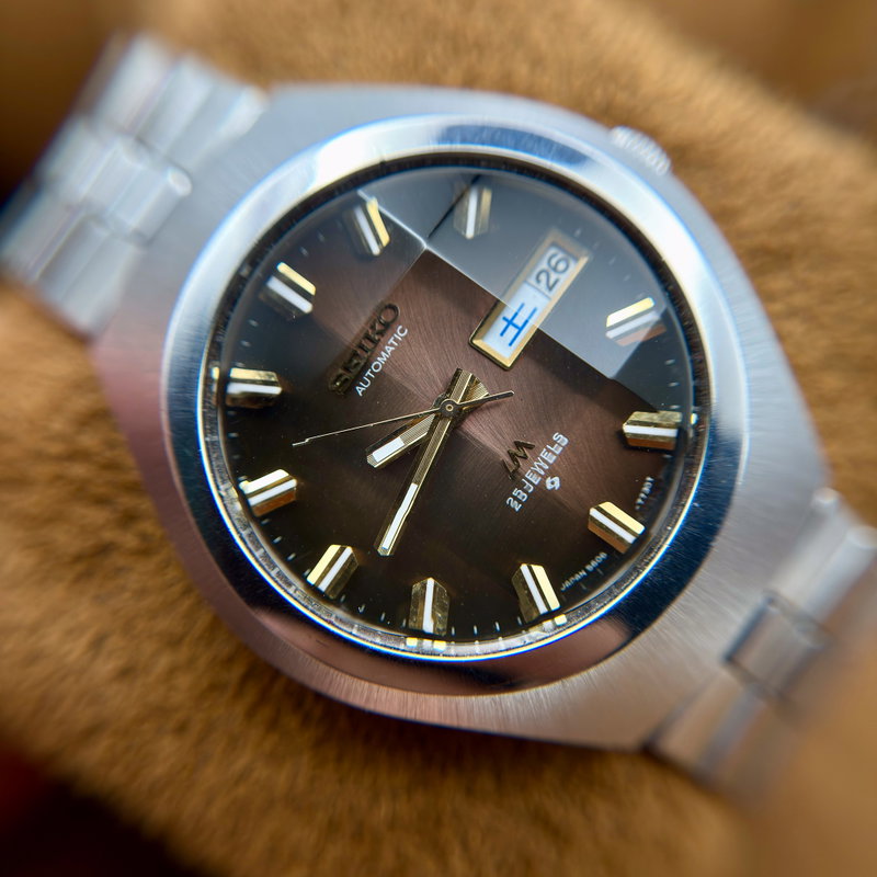 Seiko Seiko - LM "Gradient Brown Sunburst" ["Near-Mint"] "Serviced" - No Reserve Price - 5606-7360 - Men - 1974 vintage watch - image 22