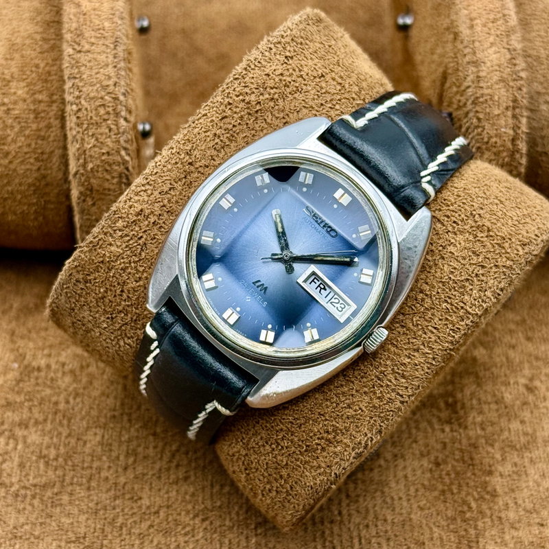 Seiko Seiko - LM "Gradient Blue Sunburst" [Near-Mint] 輝心 – Kishin – Radiant Core - No Reserve Price - 5606-7230 - Men - 1972 vintage watch - image 6
