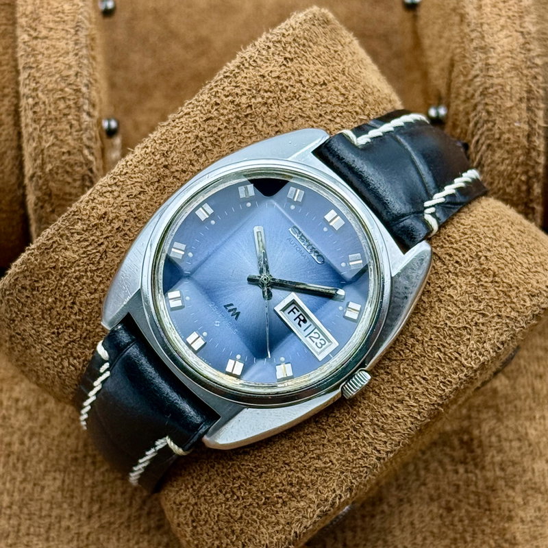 Seiko Seiko - LM "Gradient Blue Sunburst" [Near-Mint] 輝心 – Kishin – Radiant Core - No Reserve Price - 5606-7230 - Men - 1972 vintage watch - image 7