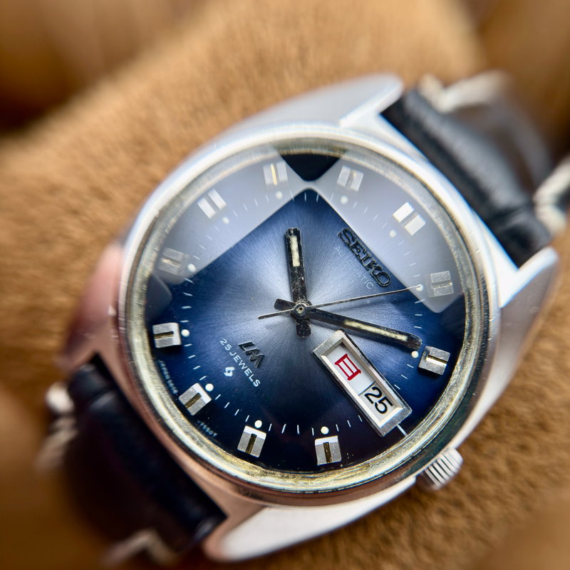 Seiko Seiko - LM "Gradient Blue Sunburst" [Near-Mint] 輝心 – Kishin – Radiant Core - No Reserve Price - 5606-7230 - Men - 1972 vintage watch - image 9