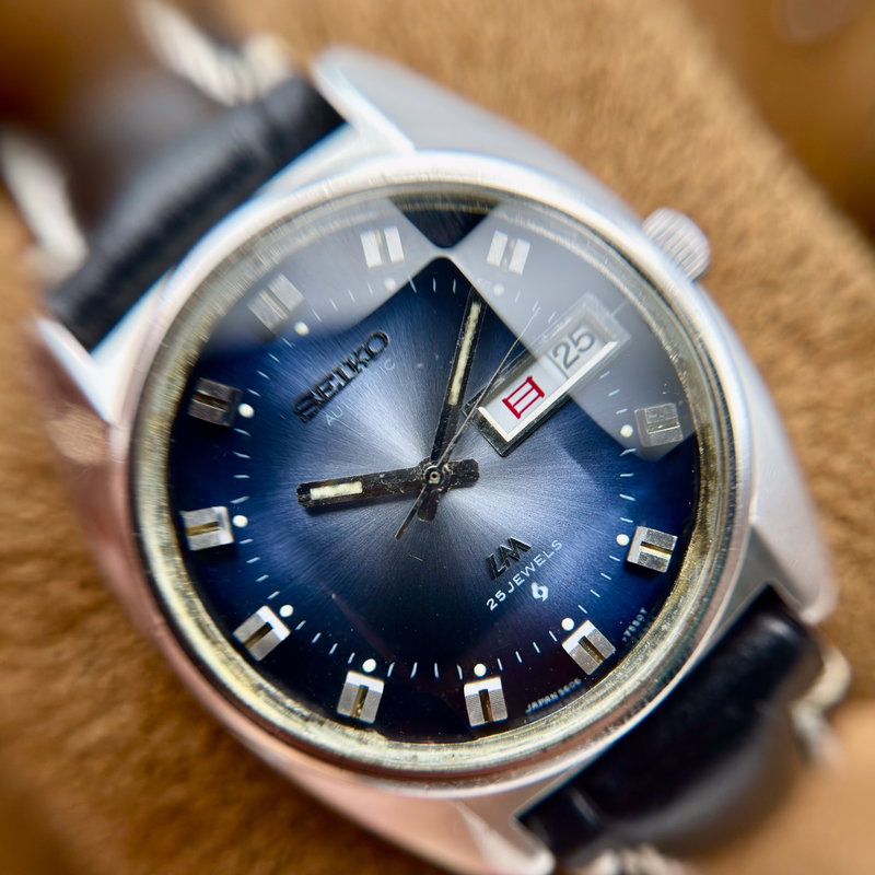 Seiko Seiko - LM "Gradient Blue Sunburst" [Near-Mint] 輝心 – Kishin – Radiant Core - No Reserve Price - 5606-7230 - Men - 1972 vintage watch - image 10