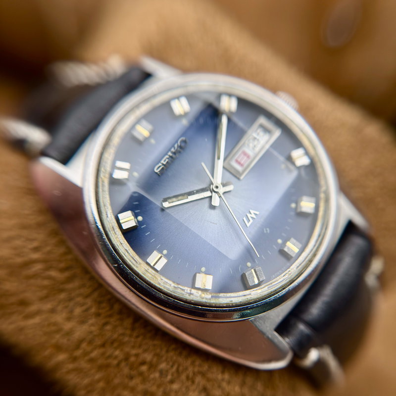 Seiko Seiko - LM "Gradient Blue Sunburst" [Near-Mint] 輝心 – Kishin – Radiant Core - No Reserve Price - 5606-7230 - Men - 1972 vintage watch - image 11