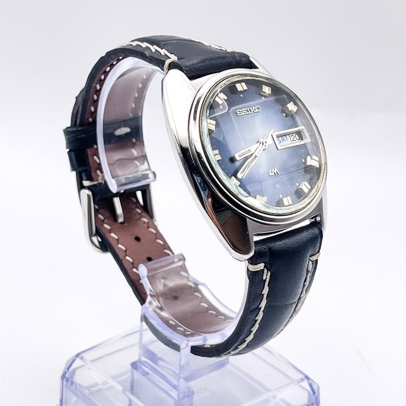 Seiko Seiko - LM "Gradient Blue Sunburst" [Near-Mint] 輝心 – Kishin – Radiant Core - No Reserve Price - 5606-7230 - Men - 1972 vintage watch - image 19