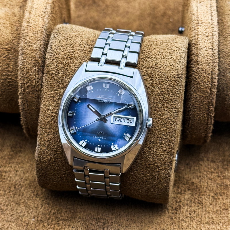 Seiko Seiko - Lord Matic "Gradient Blue Sunburst" 空律 (Kūritsu) – Sky Rhythm - No Reserve Price - 5606-7230 - Men - 1973 vintage watch - image 9