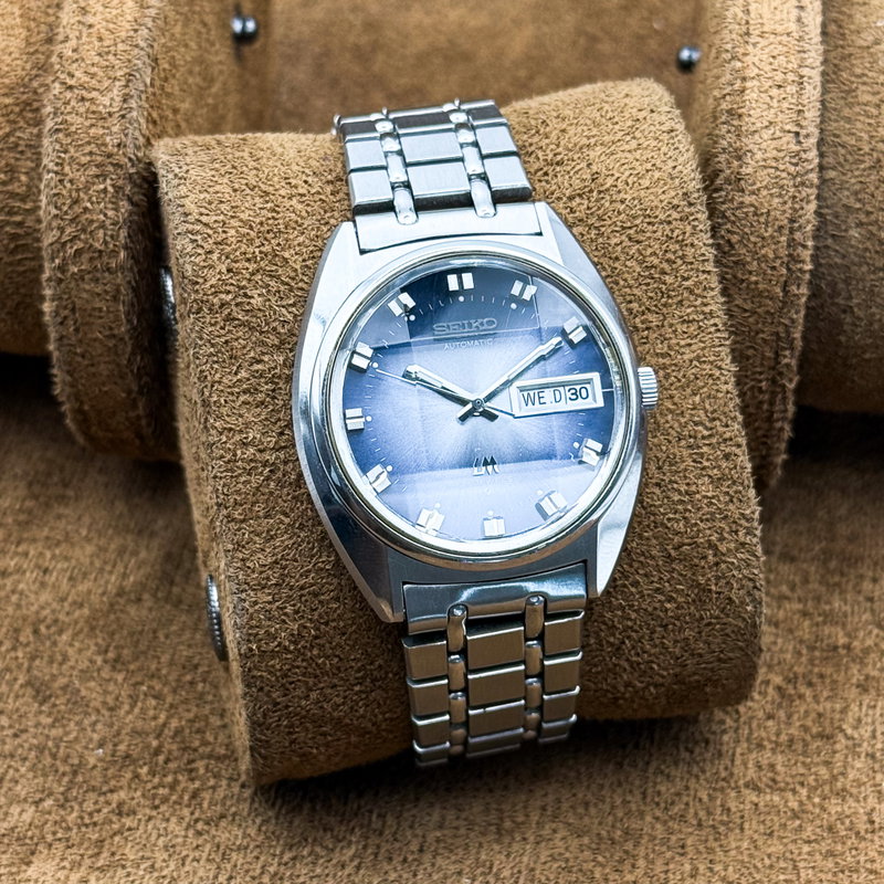 Seiko Seiko - Lord Matic "Gradient Blue Sunburst" 空律 (Kūritsu) – Sky Rhythm - No Reserve Price - 5606-7230 - Men - 1973 vintage watch - image 11