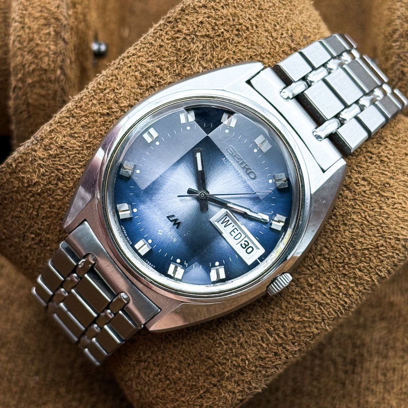 Seiko Seiko - Lord Matic "Gradient Blue Sunburst" 空律 (Kūritsu) – Sky Rhythm - No Reserve Price - 5606-7230 - Men - 1973 vintage watch - image 14