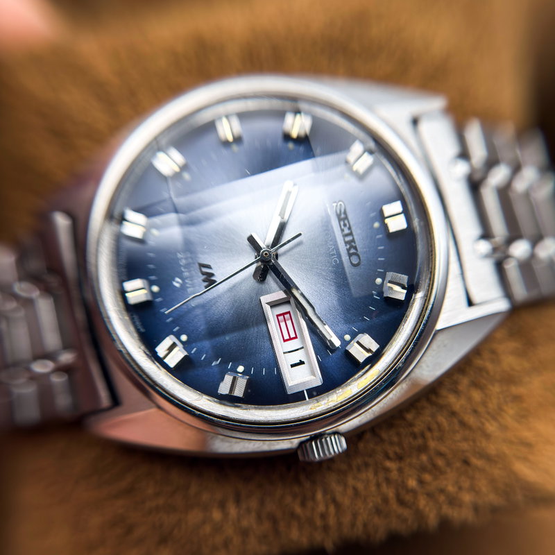 Seiko Seiko - Lord Matic "Gradient Blue Sunburst" 空律 (Kūritsu) – Sky Rhythm - No Reserve Price - 5606-7230 - Men - 1973 vintage watch - image 17