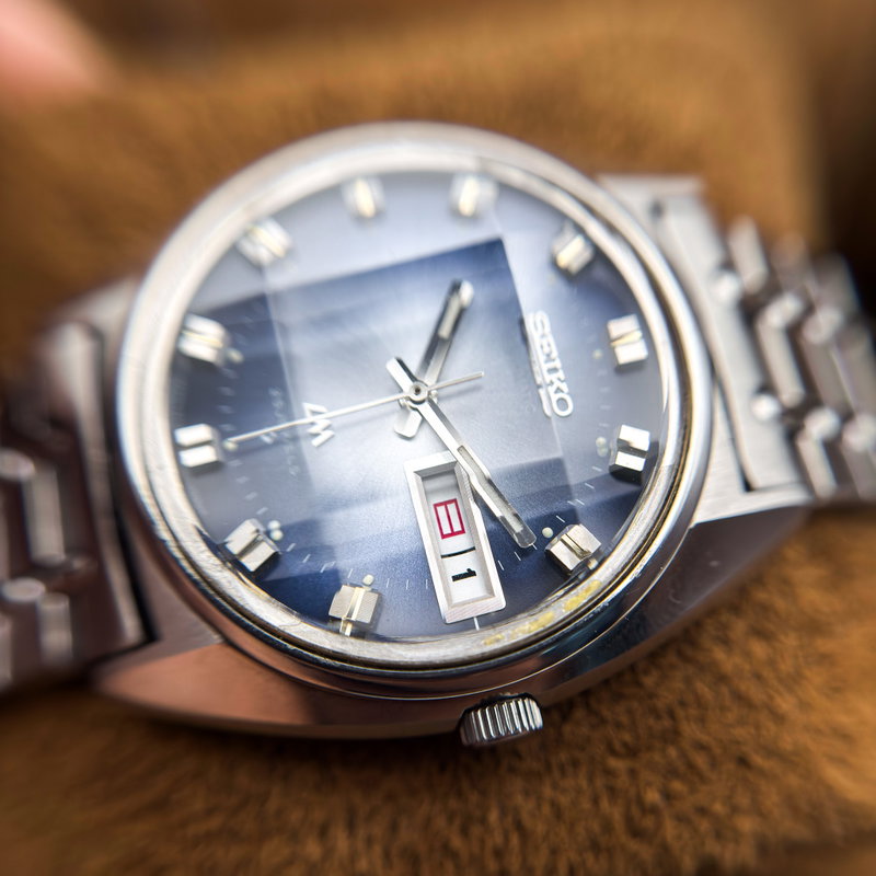 Seiko Seiko - Lord Matic "Gradient Blue Sunburst" 空律 (Kūritsu) – Sky Rhythm - No Reserve Price - 5606-7230 - Men - 1973 vintage watch - image 18