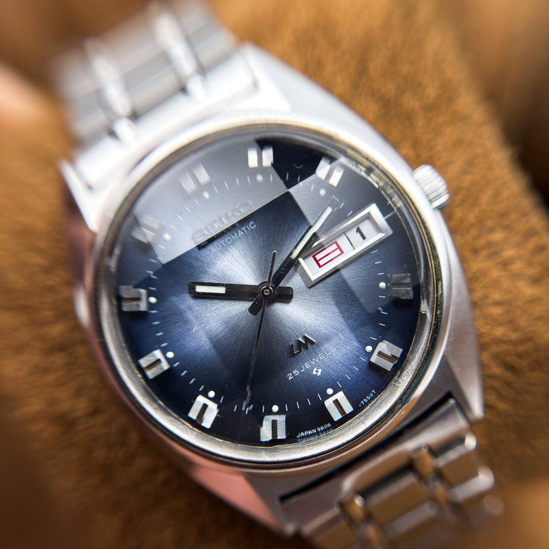 Seiko Seiko - Lord Matic "Gradient Blue Sunburst" 空律 (Kūritsu) – Sky Rhythm - No Reserve Price - 5606-7230 - Men - 1973 vintage watch - image 19