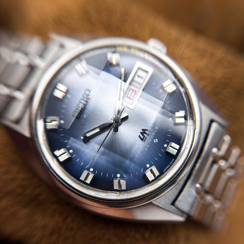 Seiko Seiko - Lord Matic "Gradient Blue Sunburst" 空律 (Kūritsu) – Sky Rhythm - No Reserve Price - 5606-7230 - Men - 1973 vintage watch - image 20