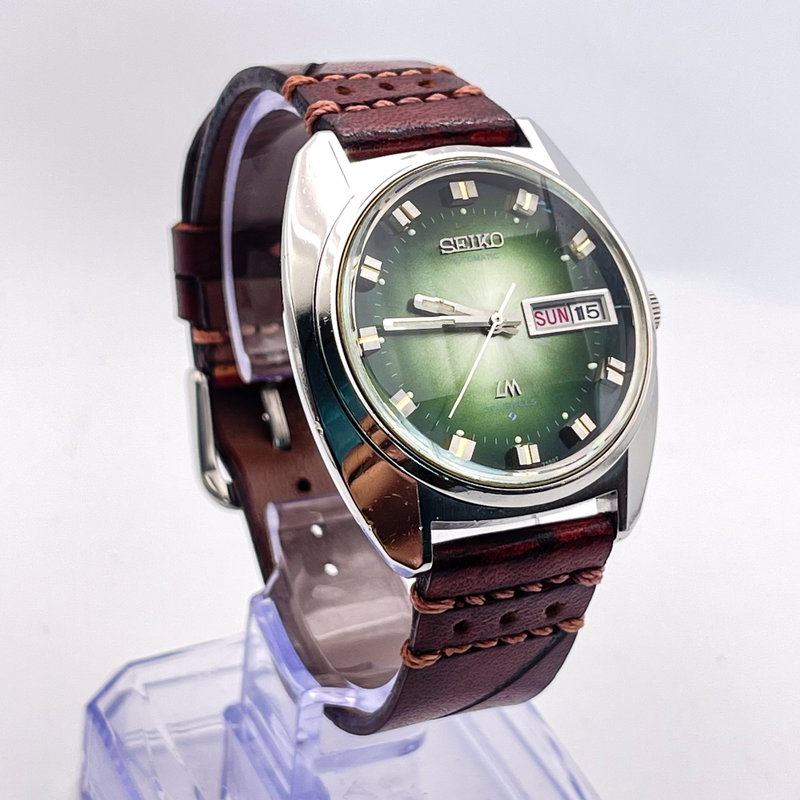 Seiko Seiko - LM “Gradient Green Sunburst” [Serviced] 雅響 (Gakyō) – Elegant Echo - No Reserve Price - 5606-7230 - Men - 1972 vintage watch - image 2