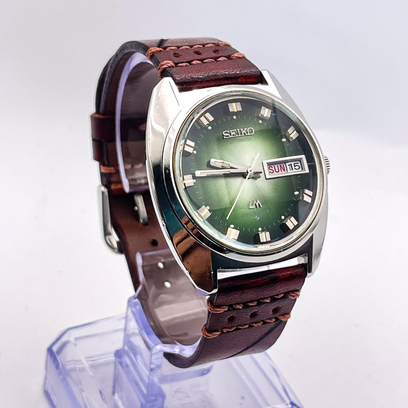 Seiko Seiko - LM “Gradient Green Sunburst” [Serviced] 雅響 (Gakyō) – Elegant Echo - No Reserve Price - 5606-7230 - Men - 1972 vintage watch - image 3
