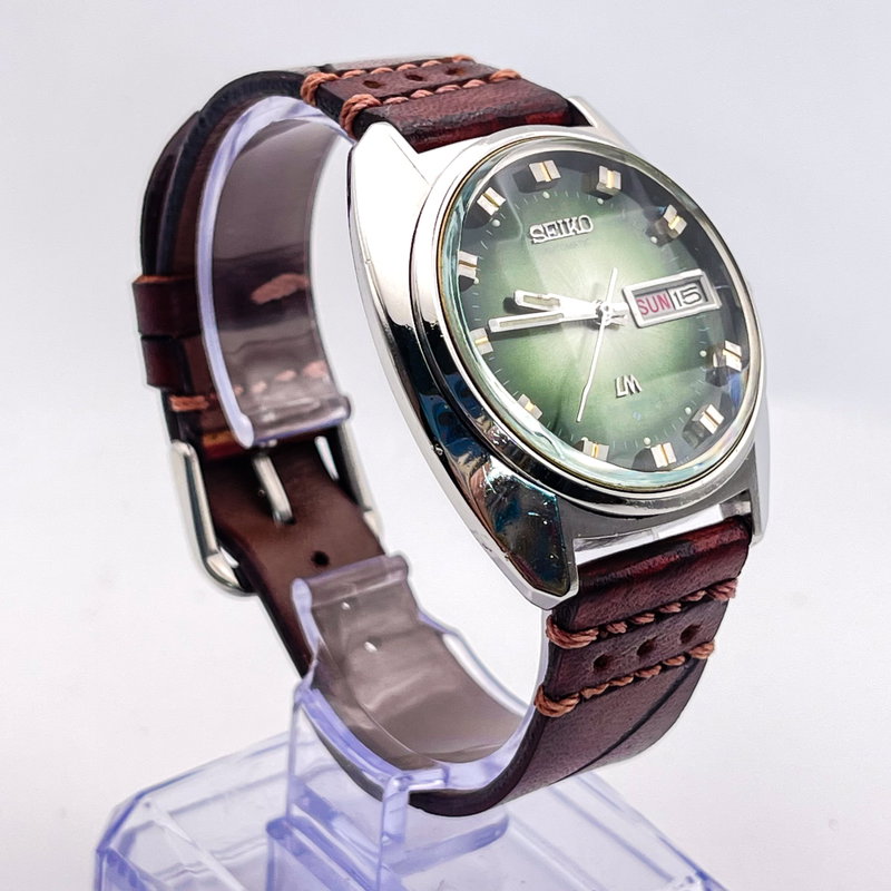 Seiko Seiko - LM “Gradient Green Sunburst” [Serviced] 雅響 (Gakyō) – Elegant Echo - No Reserve Price - 5606-7230 - Men - 1972 vintage watch - image 23