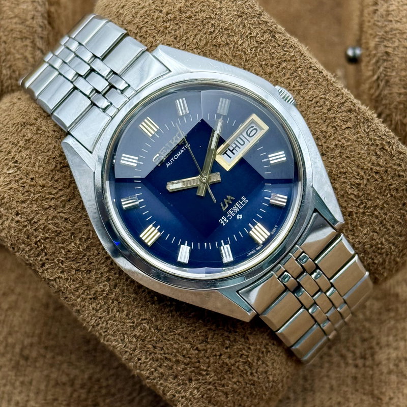 Seiko Seiko - LM "Deep Blue Sunburst" [Near-Mint] 志光 (Shikō) – Light of Ambition - No Reserve Price - 5606-7260 - Men - 1972 vintage watch - image 16