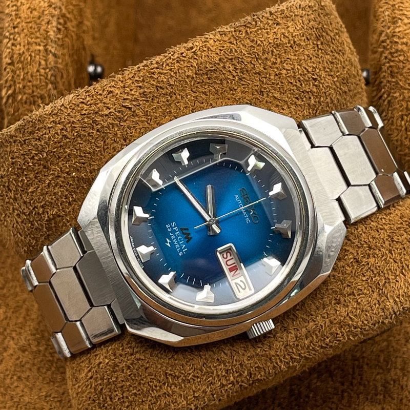 Seiko Seiko - LM Special "Metallic Blue Sunburst" [Near-Mint] - 5216-6000 - Men - 1973 vintage watch - image 7